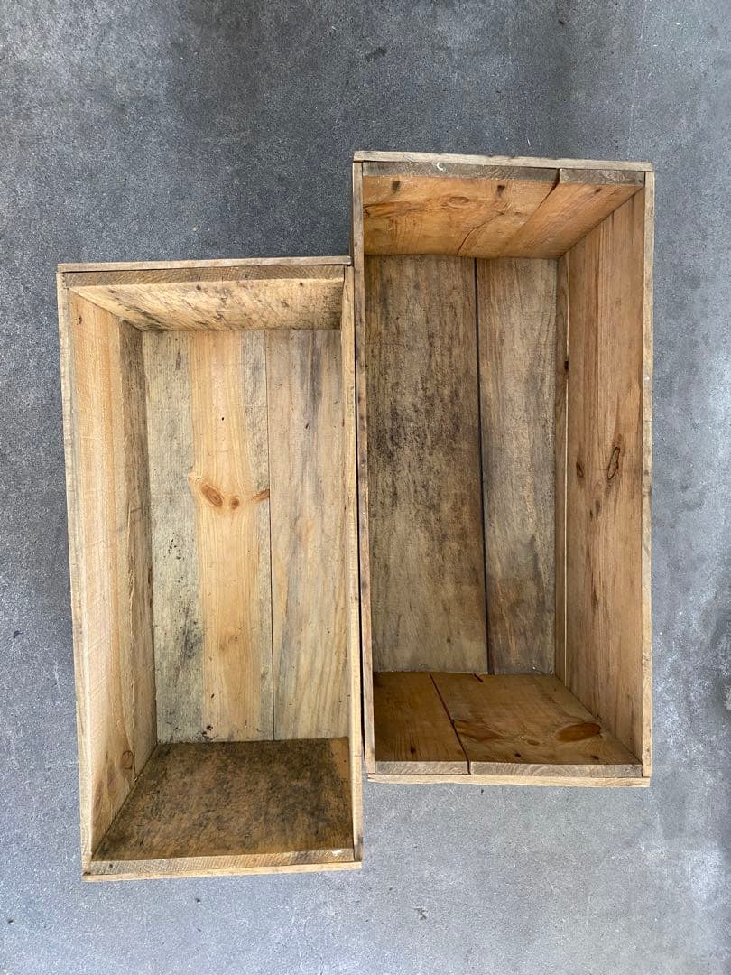 【Bランク】りんご箱10箱1セット USED 中古品　ビンテージ風 古箱