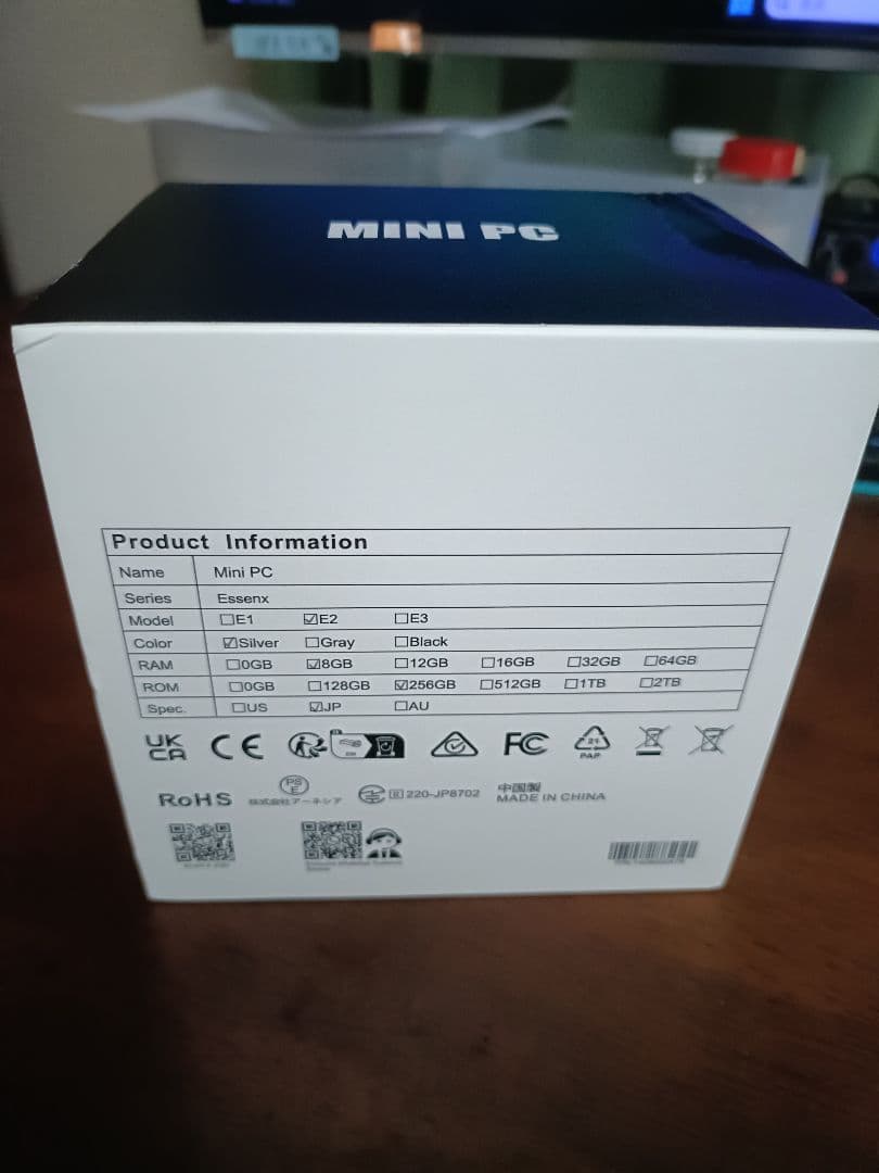 NiPoGi E2 ミニPC N150 DDR4 8GB SSD 256GB