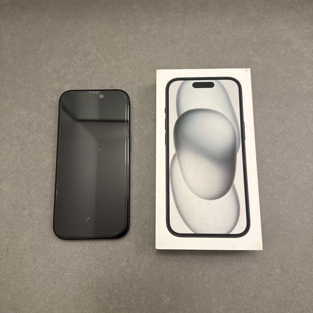 iPhone 15 black 128GB 本体箱付き　超美品 simフリー