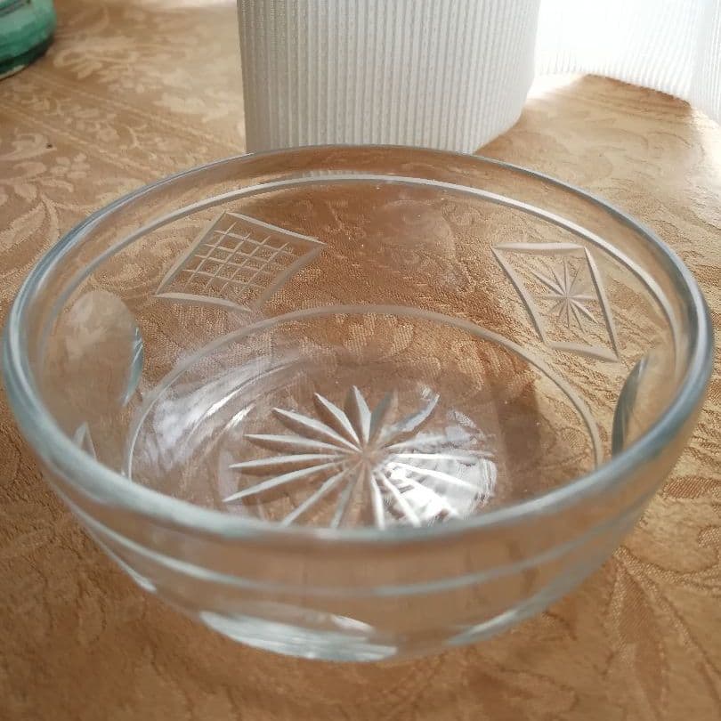 吹きガラス　カットガラス　小鉢