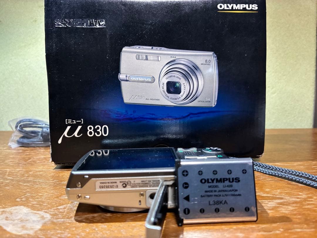 塩*布様 【動作確認済】OLYMPUS オリンパス μ830 レトロコンデジ