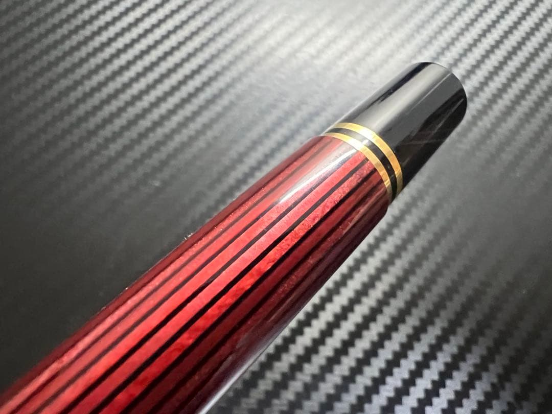 ペリカン スーべレーン M400 万年筆 F 細字 赤縞 レッド