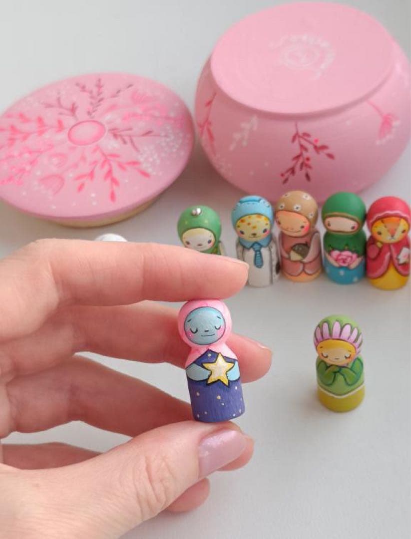 ひな祭りセール♪ロシア雑貨☆アニマルキット9個&Box付 マトリョーシカ