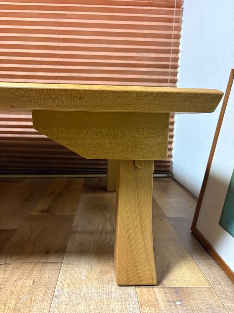 光製作所　折脚座卓　座卓　未使用品　タモ材　折りたたみ