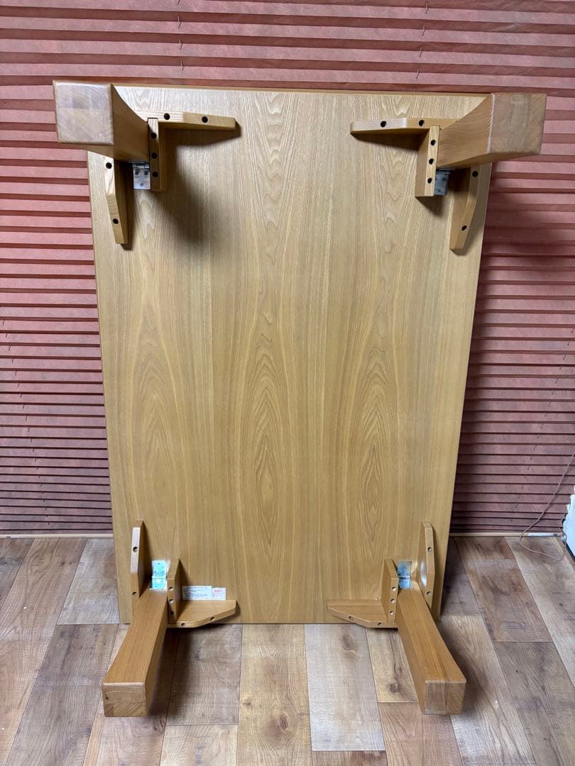 光製作所　折脚座卓　座卓　未使用品　タモ材　折りたたみ