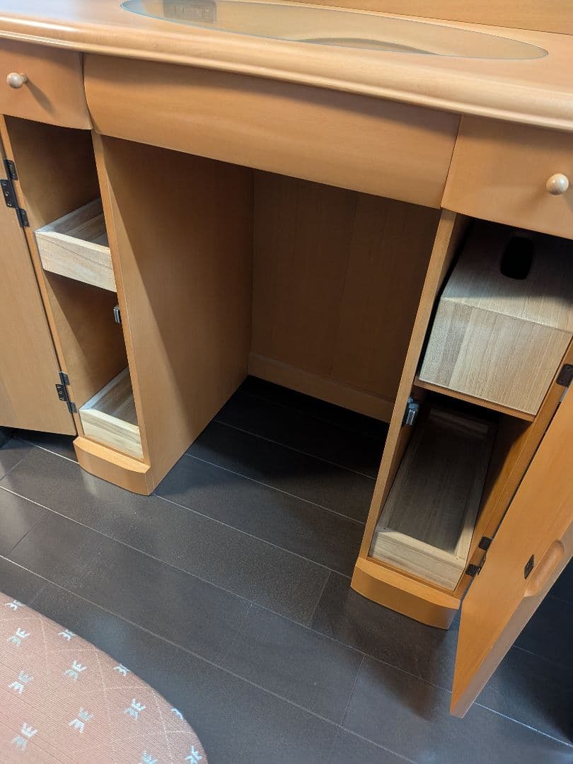 ナチュラルウッド ドレッサー・鏡台