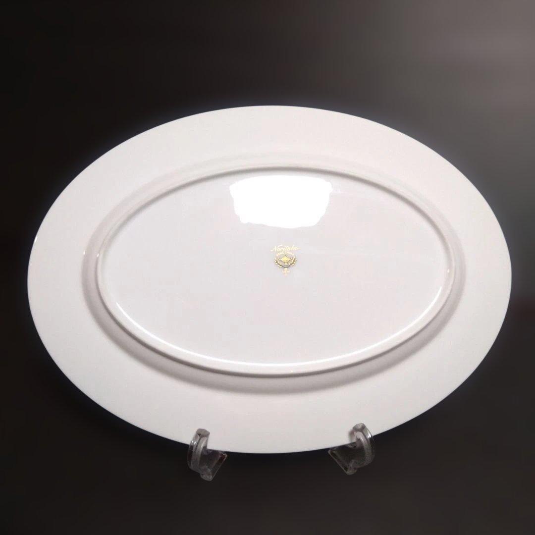 未使用 ノリタケ ヴィヴィッド ソロボーン オーバルプレート　お祝い　希少品