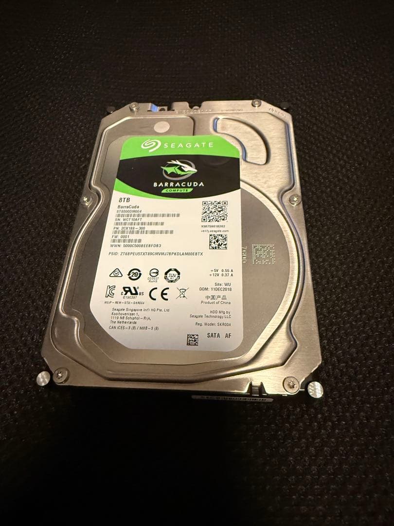 Seagate Barracuda 8TB 内蔵型HDD ①