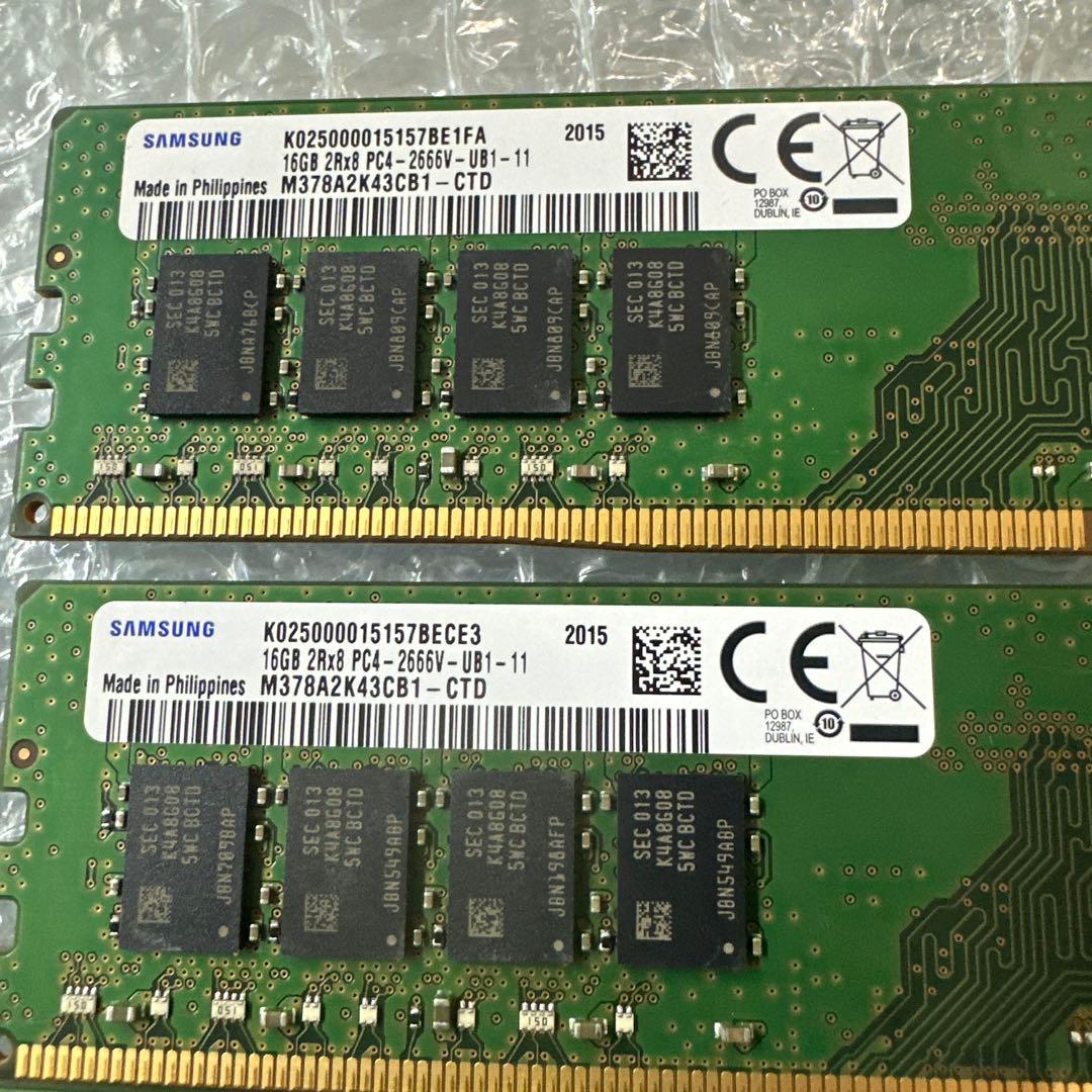 24. DDR4 64GB 16GB*4 DDR4 2666MHzメモリ