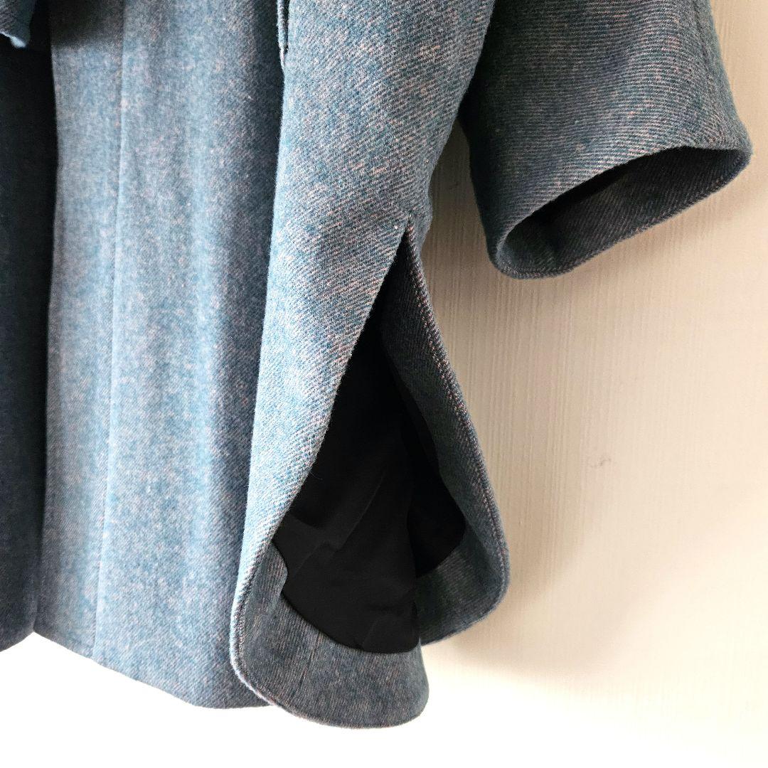 y*o様 CITEN スタンドカラー ポンチョ ブルー