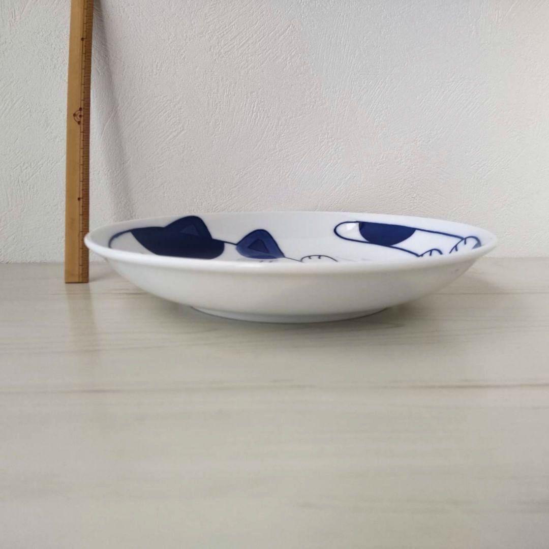 新品2点セット　美濃焼　ねこちぐら　20cm皿　ミケ　猫　ねこ　ネコ