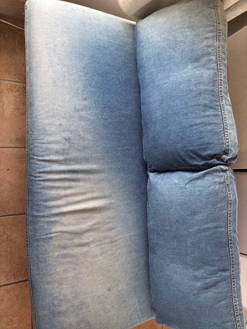 SWELLA(スウェラ)　ベンチバックレスト W1200 デニム 2人掛けソファ