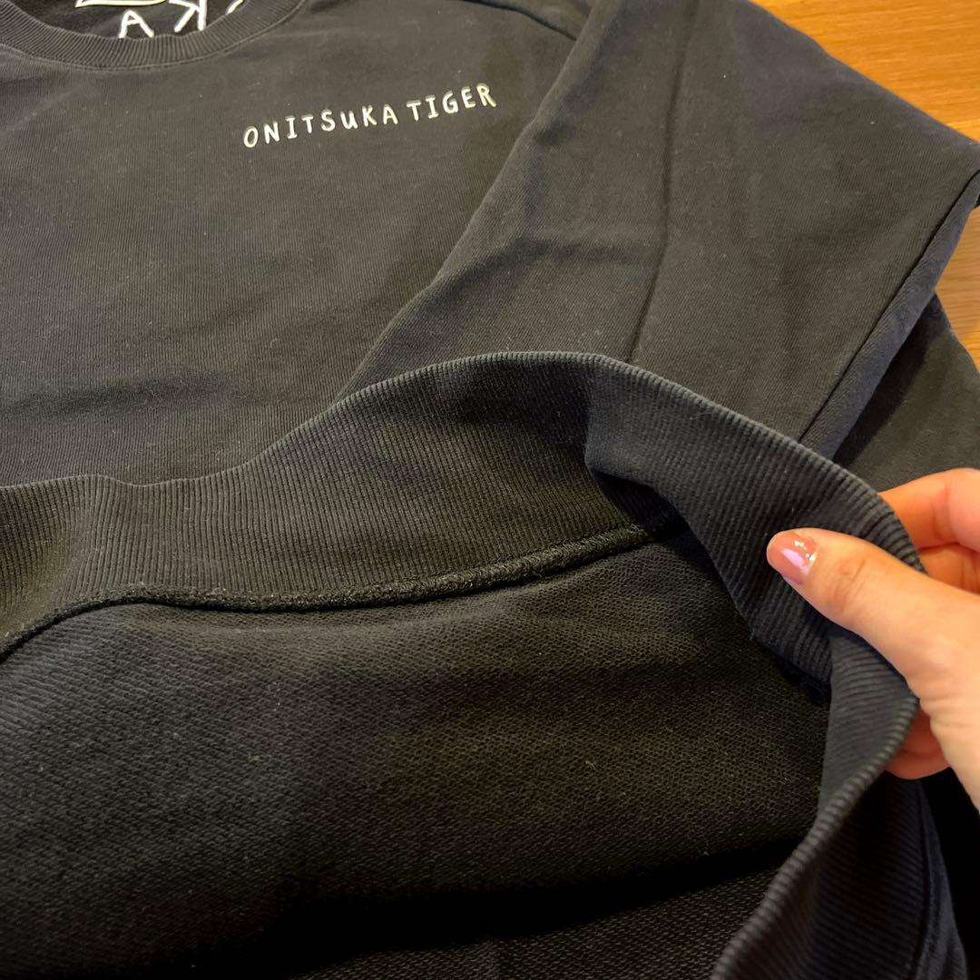 【値下げ】OnitsukaTiger オニツカタイガー 刺繍スウェット Sサイズ