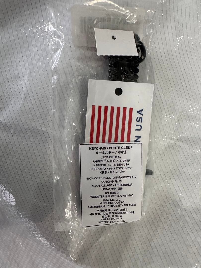 小物 supreme b.b simon denim keychain black