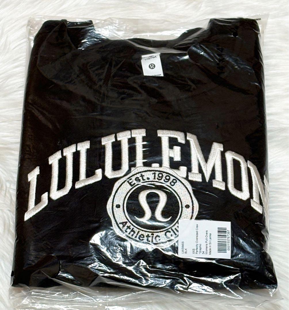 ❤️専用❤️新品☆限定 ルルレモン クルー グラフィック トレーナー スウェット 黒