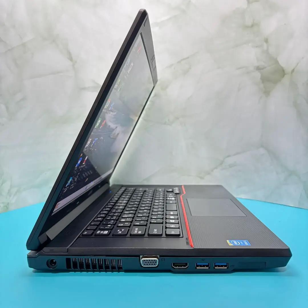 【在庫処分SALE‼】★Office付★富士通★★爆速SSD★i3ノートPC