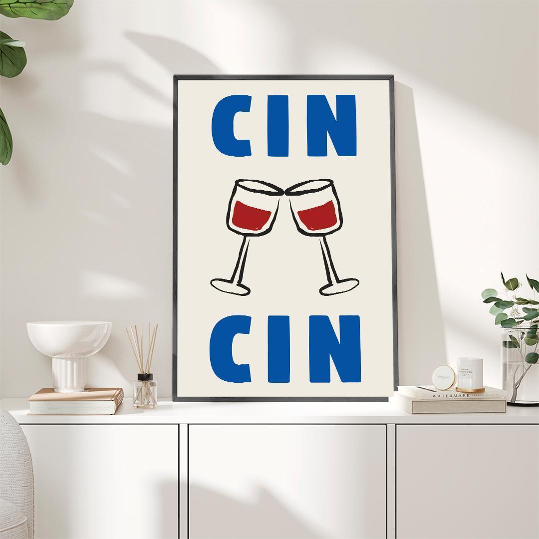 **専用**A2 インテリアポスター ワイングラス F078 白フレーム