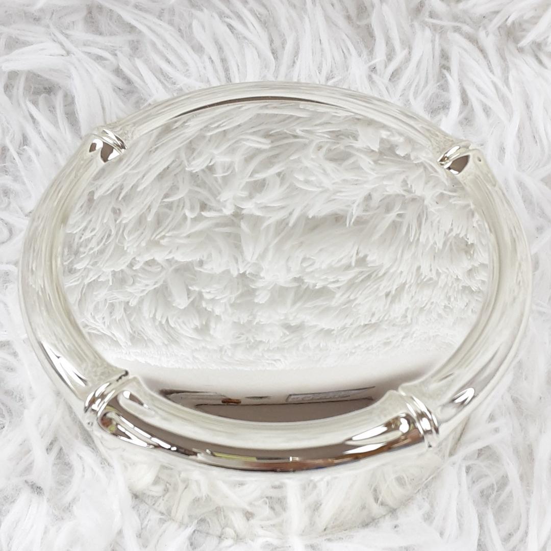 美品◎RALPH LAUREN アクセサリーケース シルバー 円型 保存箱付き