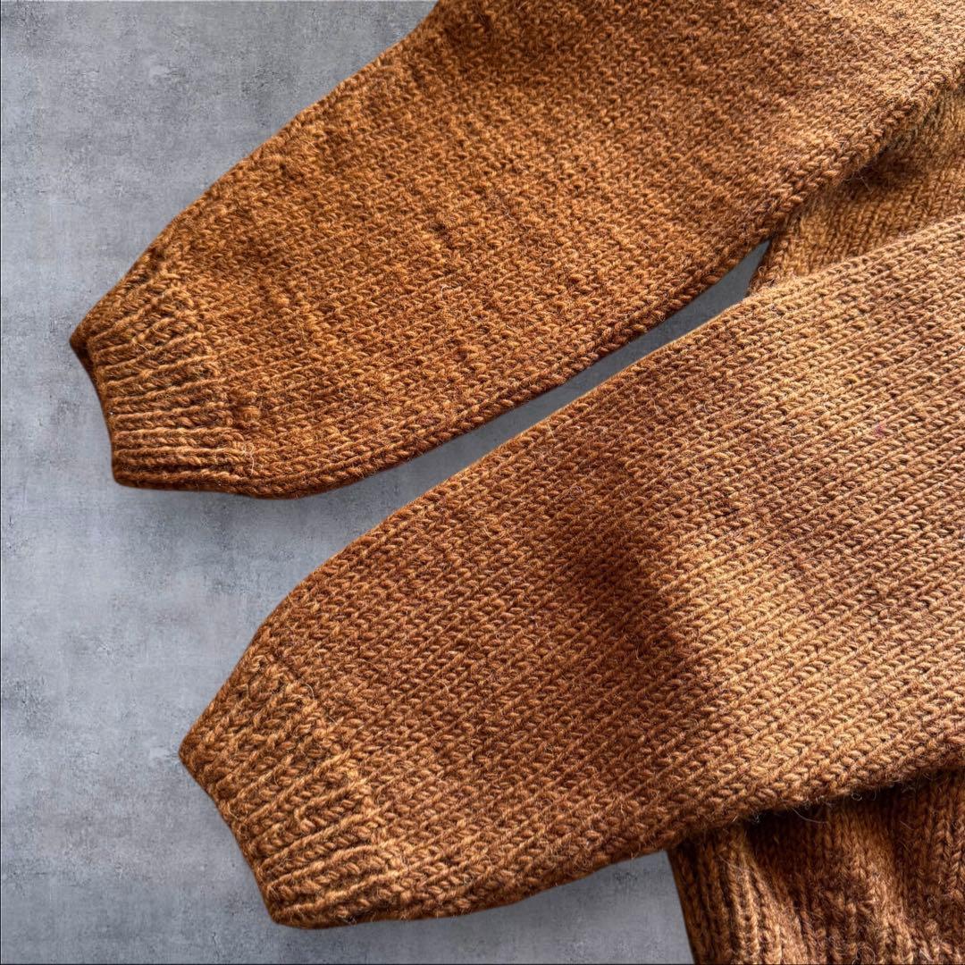 Macmahon knitting millsマクマホン CURRY 新品　茶色