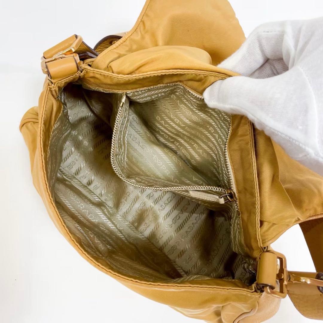 【正規品】プラダ PRADA ショルダーバッグ ギャラカード ナイロン 三角ロゴ