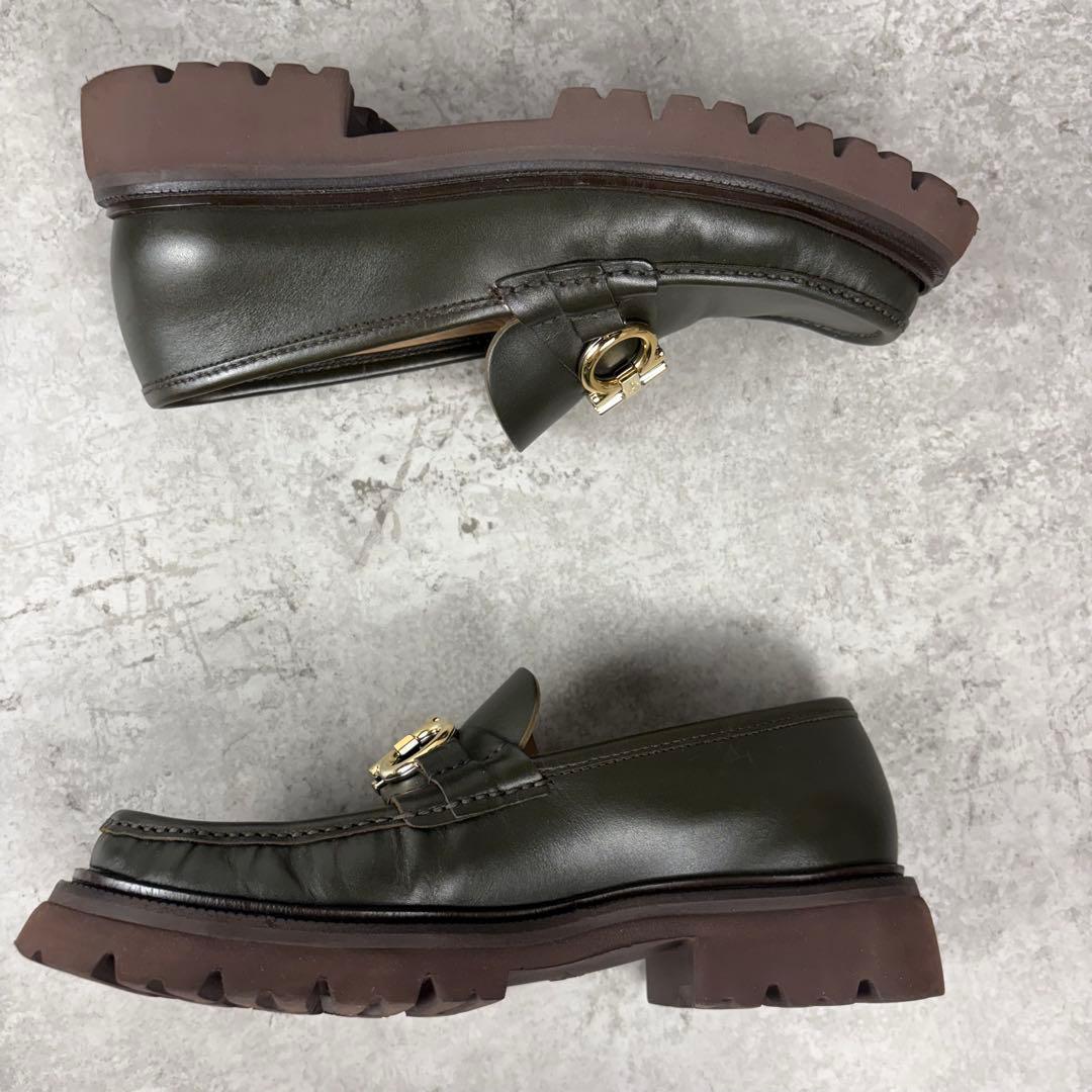 サルヴァトーレ フェラガモ　ガンチーニ　厚底　プラットフォーム　ラグソール　7