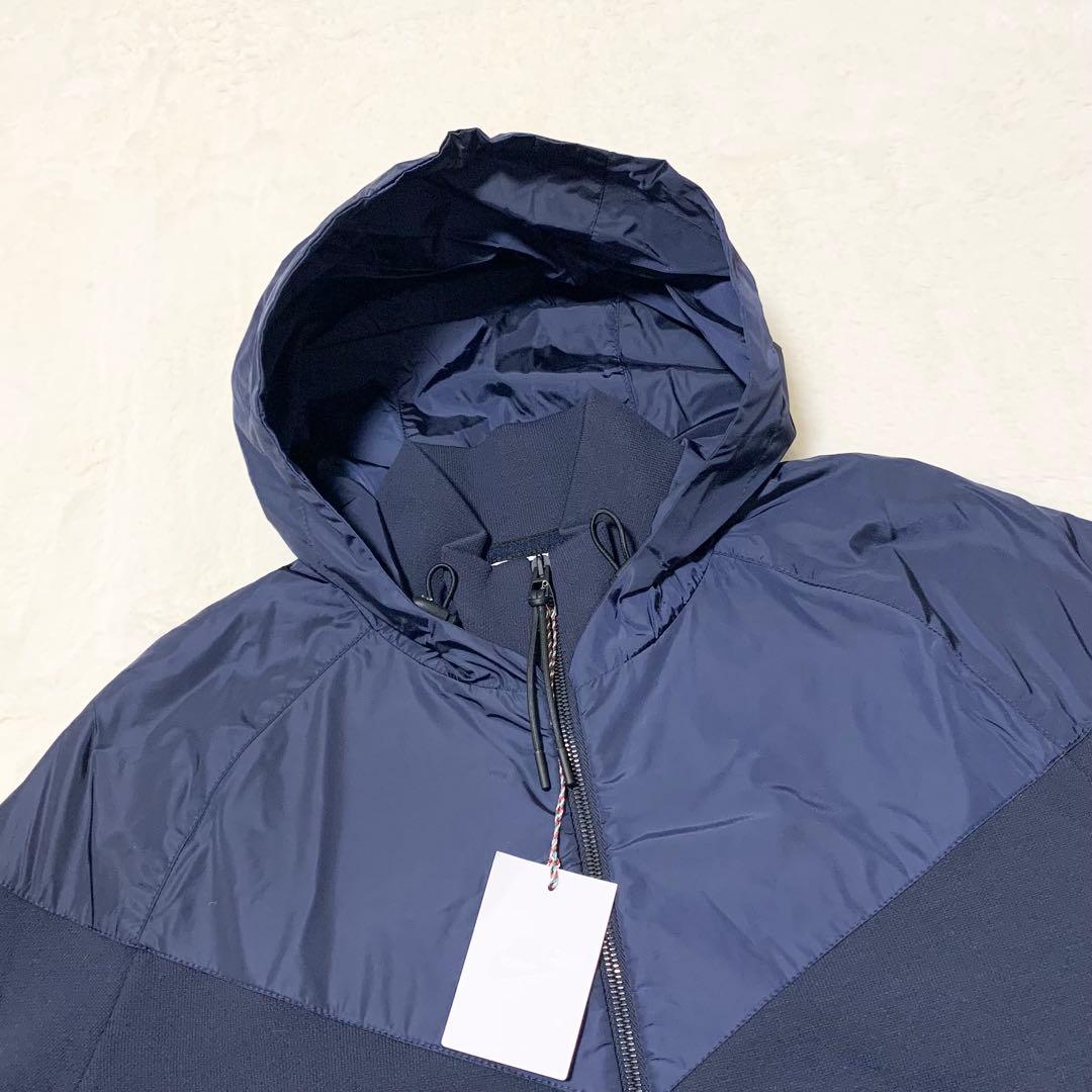 Nike Lab ニット ウィンドランナー パーカー イタリア製 ネイビー L