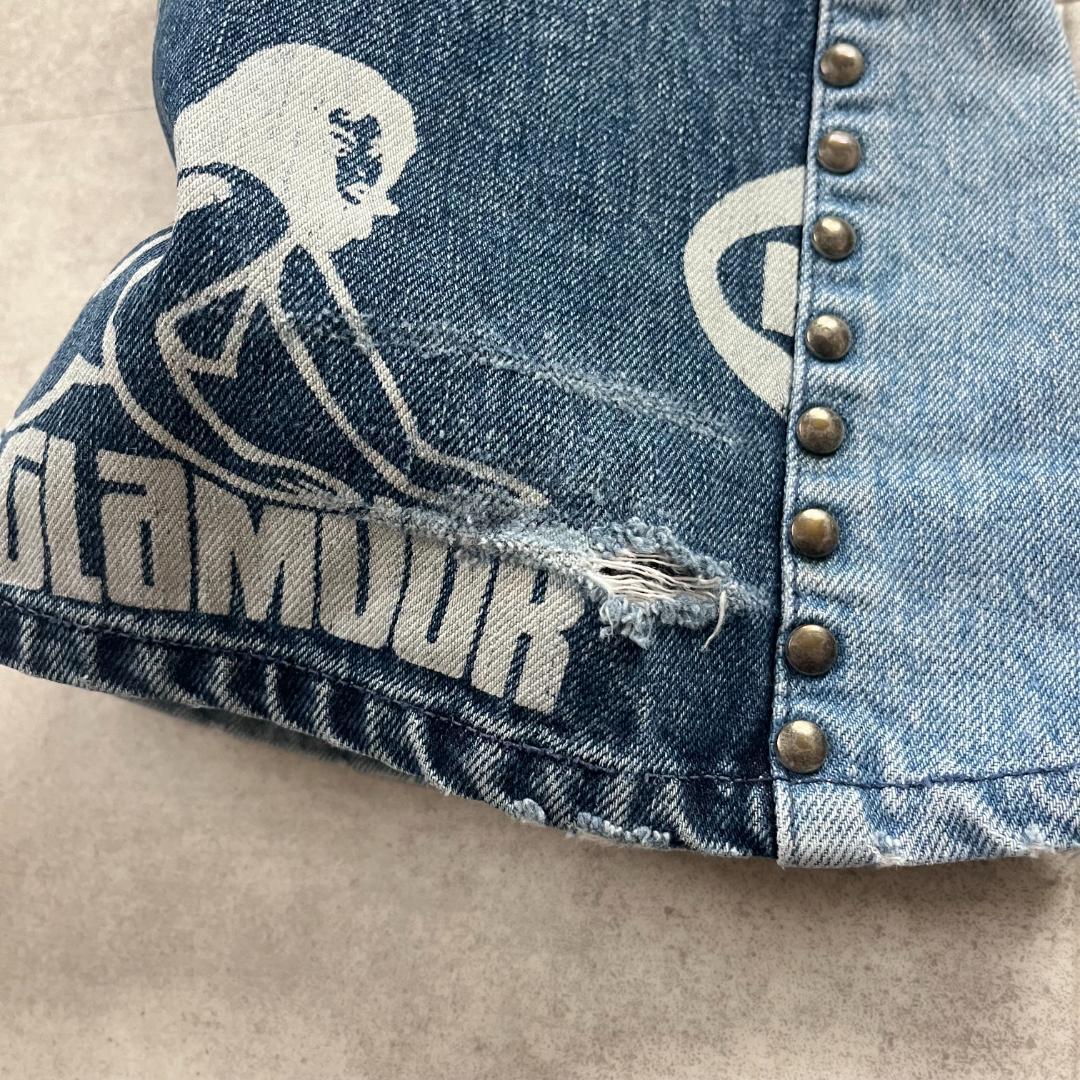 【XG　JURIN着用】ヒステリックグラマー/デニム/パッチワーク/スタッズ