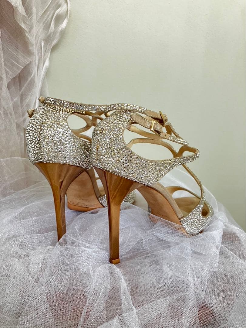 かお⭐︎ 大幅値下げ中！　ジミーチュウ　ブライダルシューズ　39 25cm