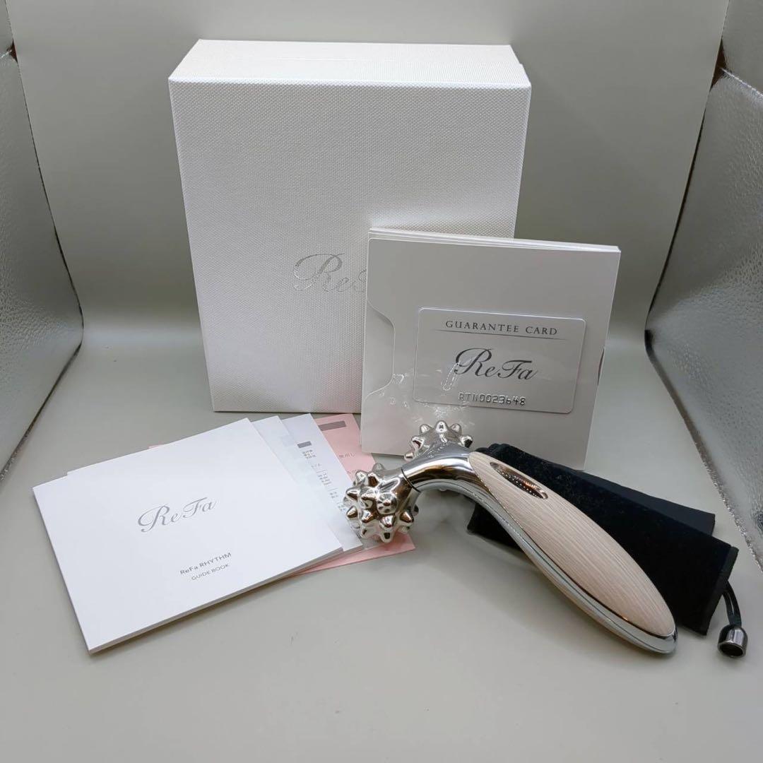 Refa リファ リズム RHYTHM ベージュウッド 美顔ローラー　木