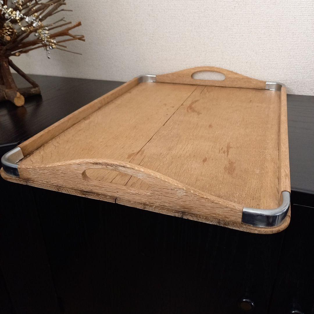 あつき様の　フランス　アンティーク木製トレイ