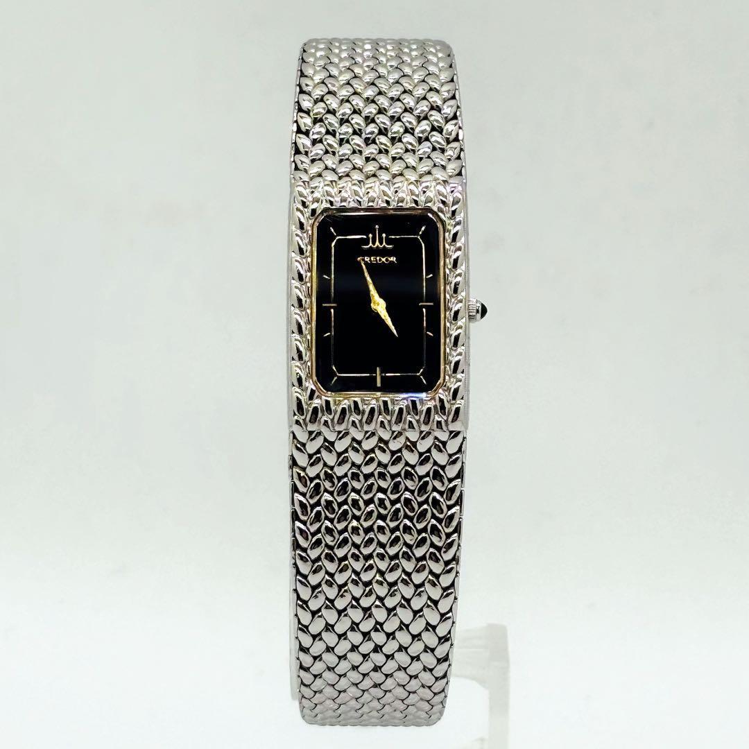 【動作良好】セイコー クレドール 2F70-5340 シルバー 腕時計