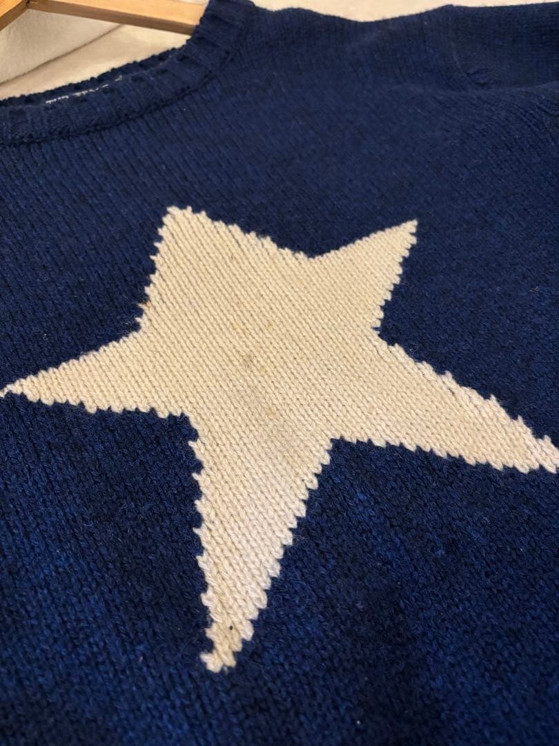 THREE FACE スターニット セーター ネイビー