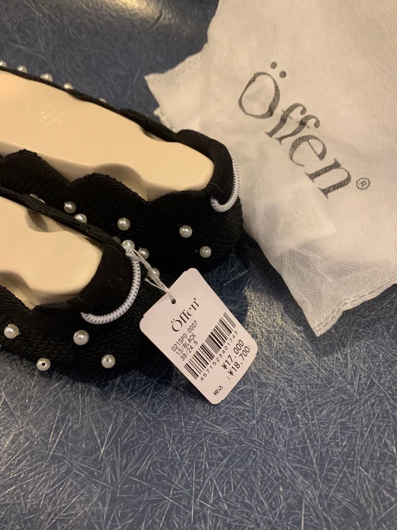 新品タグ付　オッフェン　スカラップパールパンプス　39