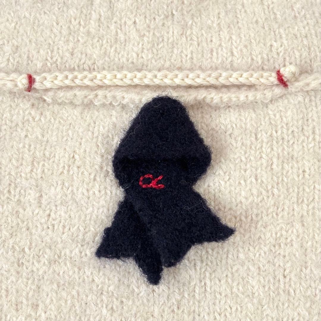 【美品】45R ウールアルパカ混 縮絨 フードコート メルトン 圧縮ウール