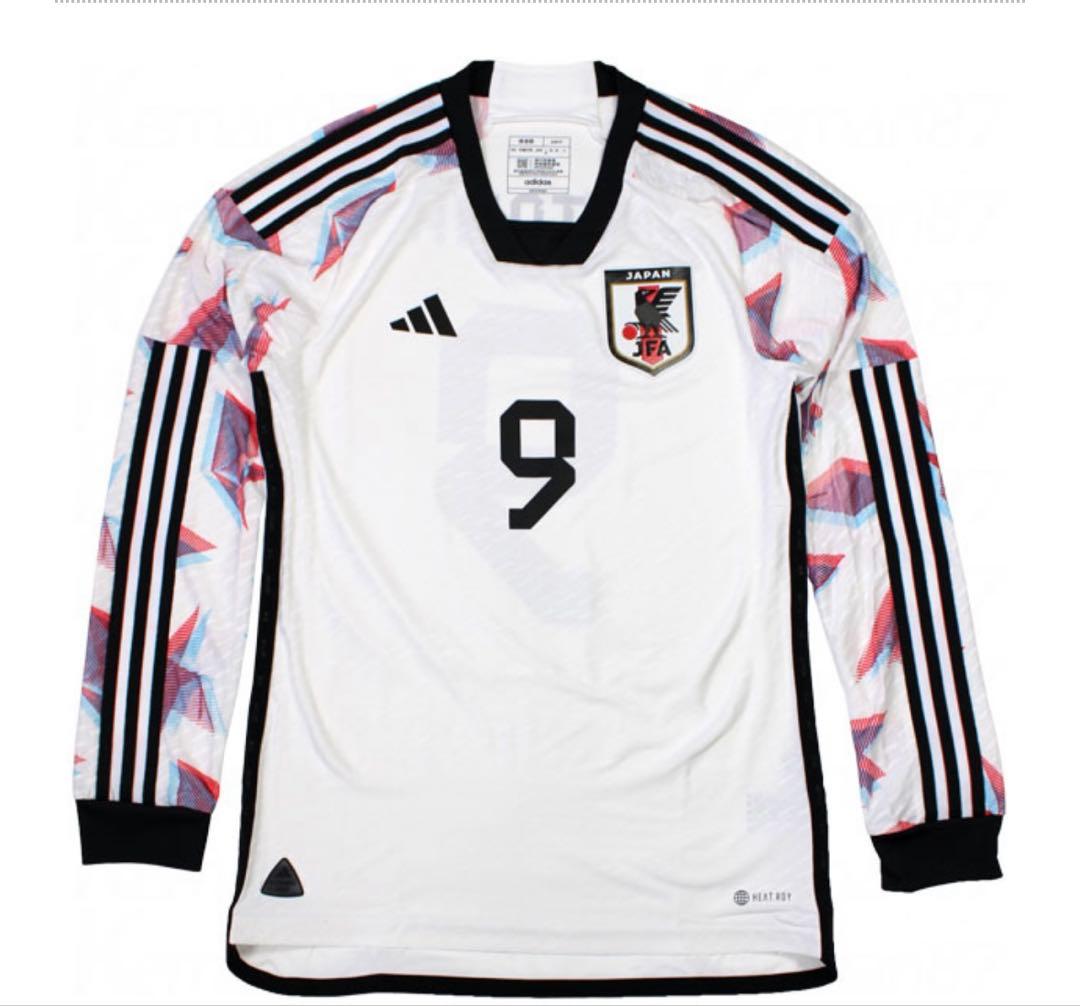 アディダス サッカー日本代表 2022 アウェイ オーセンティック長袖三笘薫