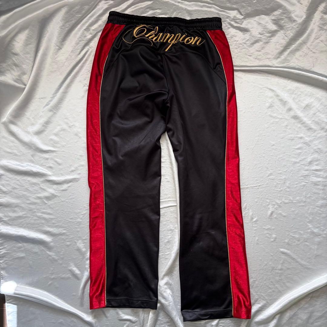 チャンピオン　Champion ジャージ上下セット 黒/赤　トラックジャケット