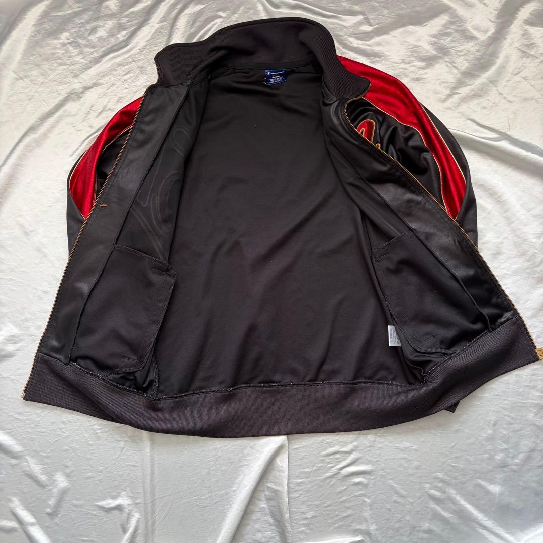 チャンピオン　Champion ジャージ上下セット 黒/赤　トラックジャケット