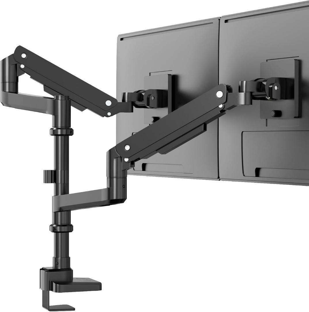 モニターアーム デュアル 上下2画面 17～4 9インチ対応 耐荷重2～20kg