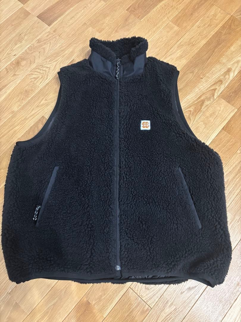 トップス SEE SEE BOA FLEECE VEST BLACK Msize