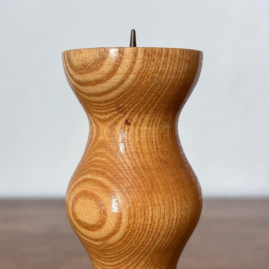 けれたろさまおまとめ同梱【東ドイツ 木製のキャンドルスタンド2つ】ヴィンテージ