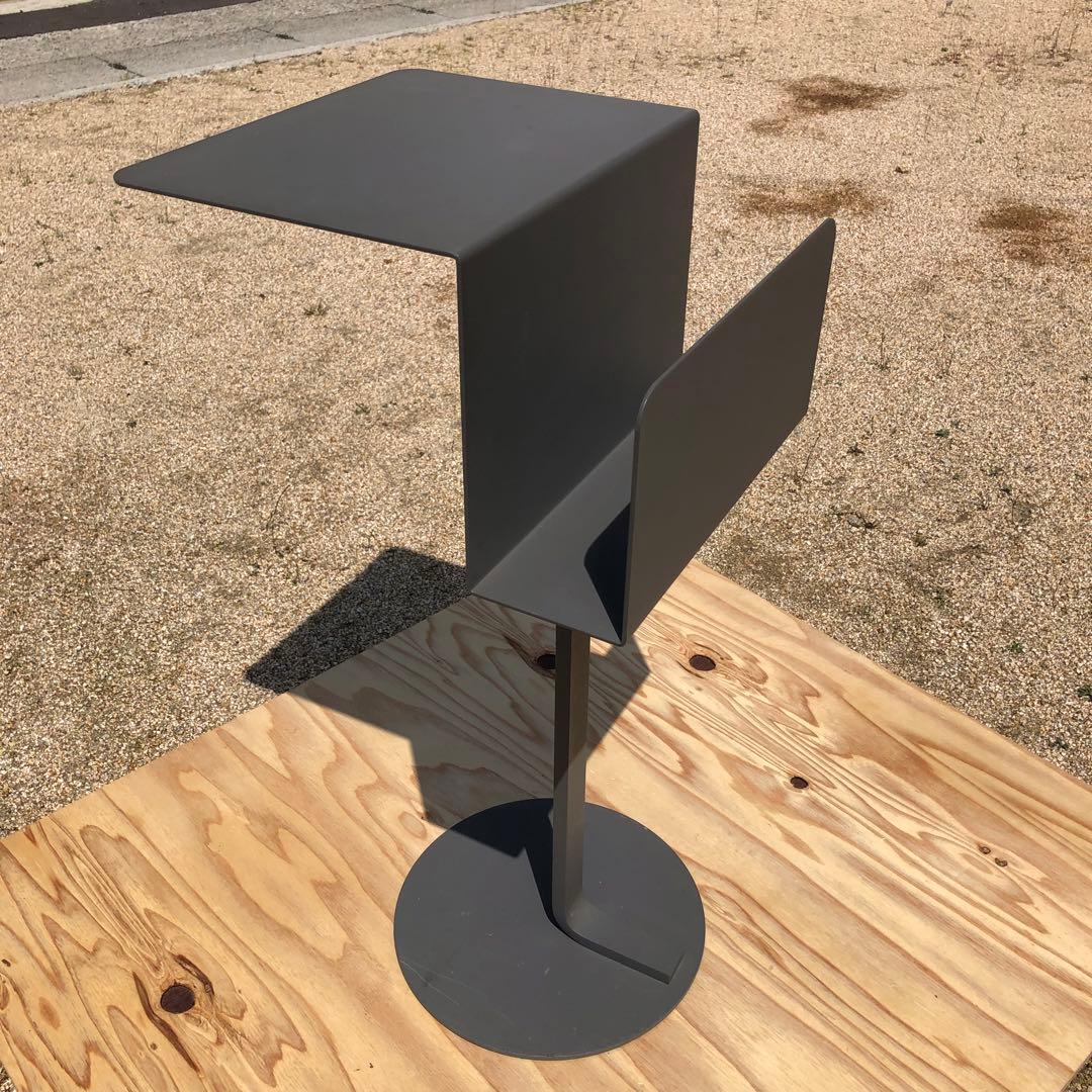 ◇廃盤◇MUJI 無印良品 idee mono サイドテーブル スチール グレー