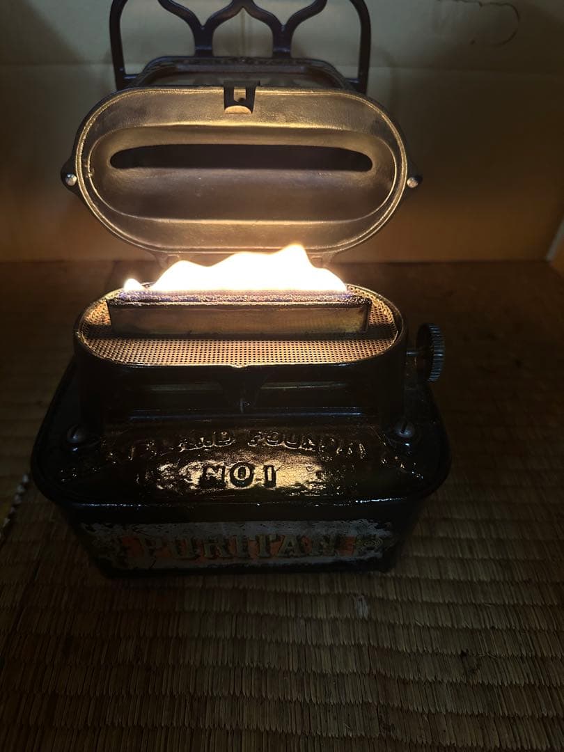 レア個体　アイロンストーブ　Puritan