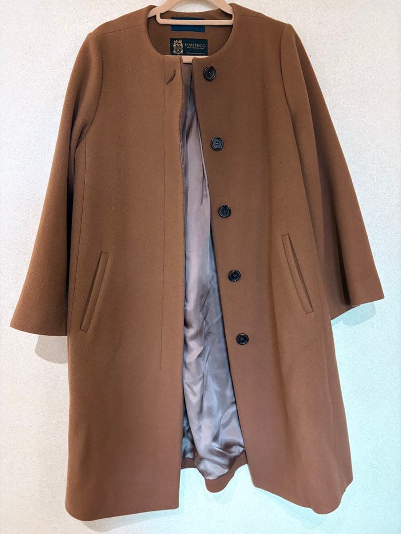 MANTECOノーカラーコート
