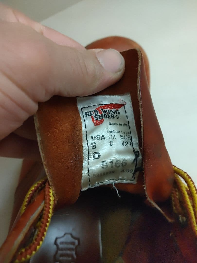 早いもの勝ち、Red Wing プレーントゥー ワークブーツ USA 9 D