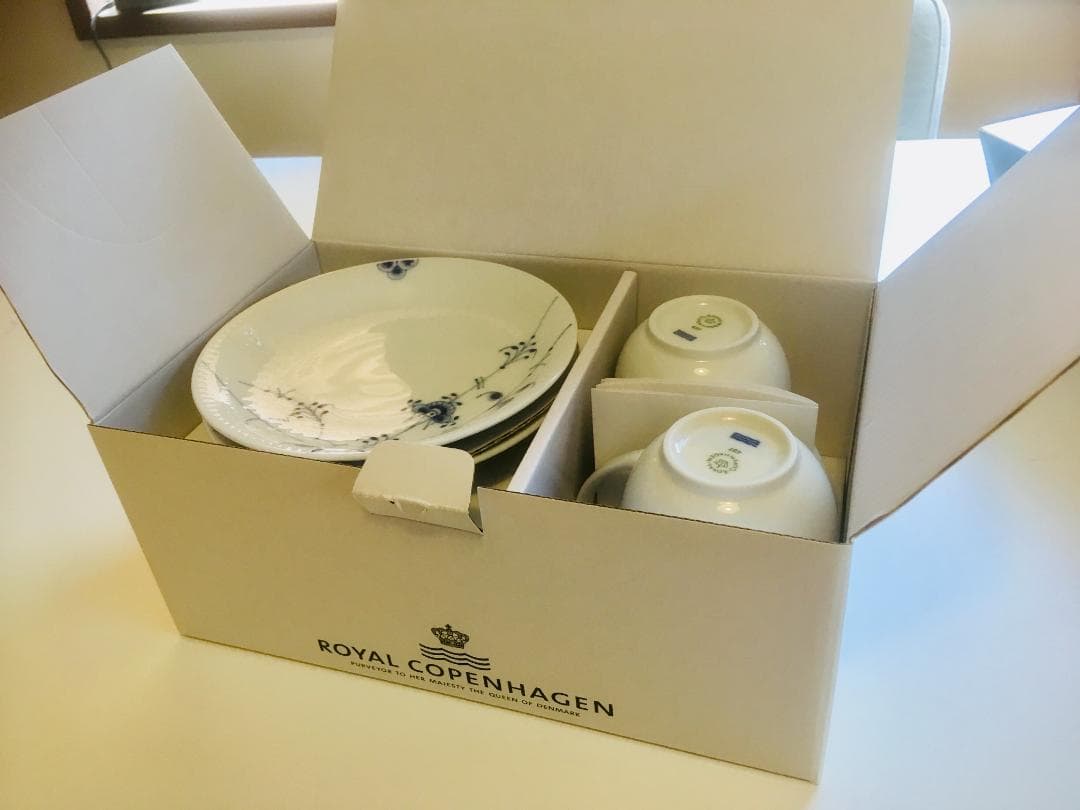 未使用品　ロイヤルコペンハーゲン　ブルーパルメッテ　10thアニバーサリー