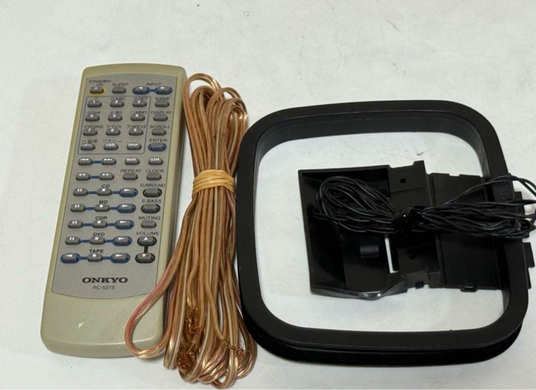 ONKYO CD/MD コンポ FR-7GX アンプ リモコン付き