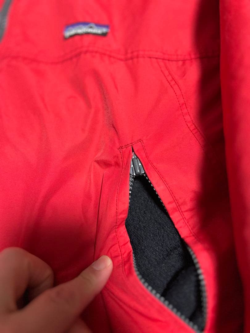 Patagonia パタゴニア シェルドシンチラ 赤 レッド 古着 Lサイズ