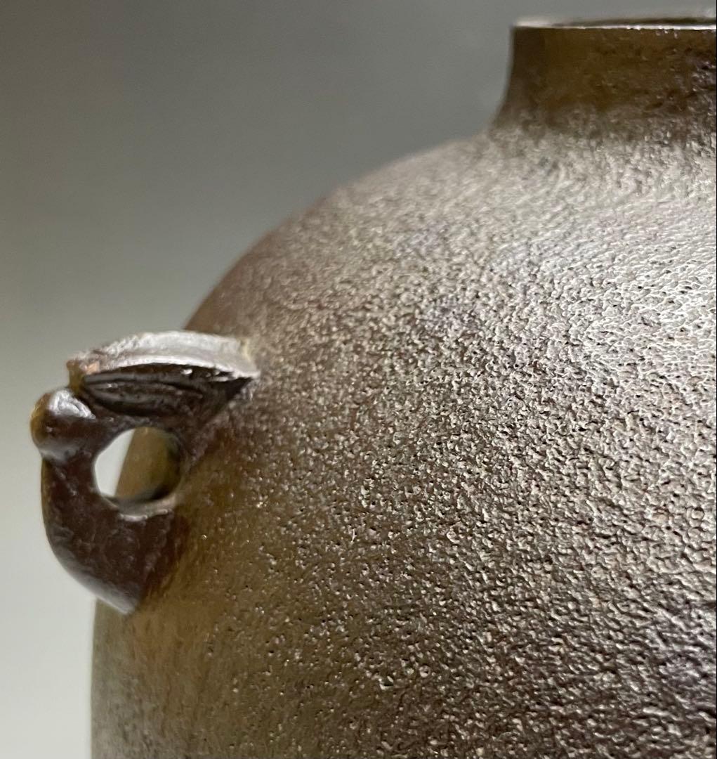 人間国宝　高橋敬典　真形釜　釜釻　共箱　T591