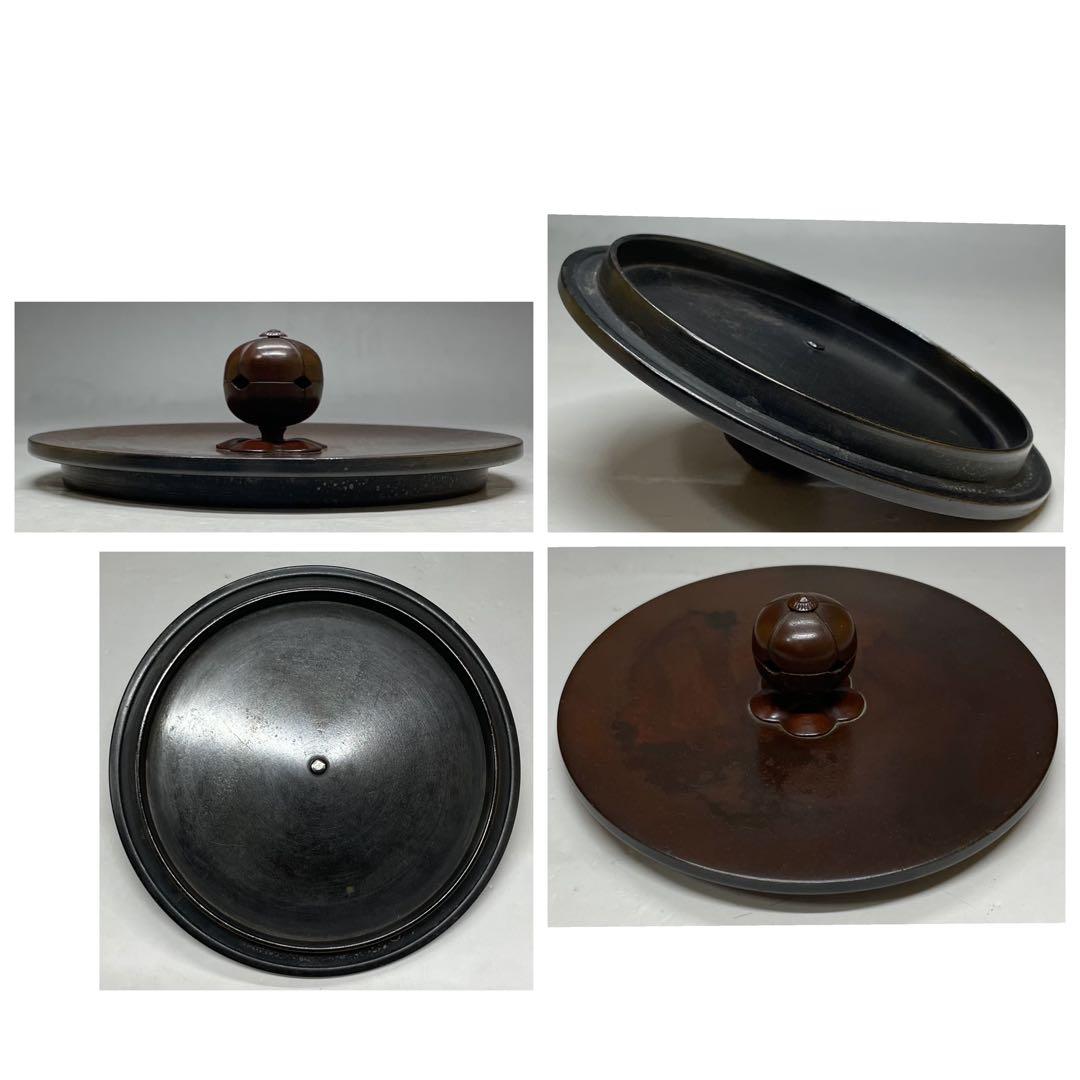 人間国宝　高橋敬典　真形釜　釜釻　共箱　T591