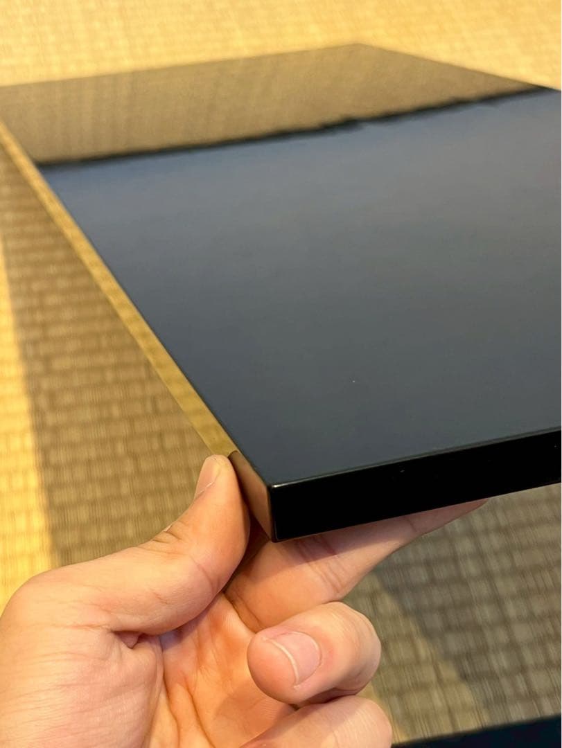 塗師 橘屋友七 希少作 真塗 長板 共箱 炉・風炉用 共箱 茶道具 江戸〜明治